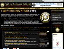 Tablet Screenshot of fugitiverecovery.com